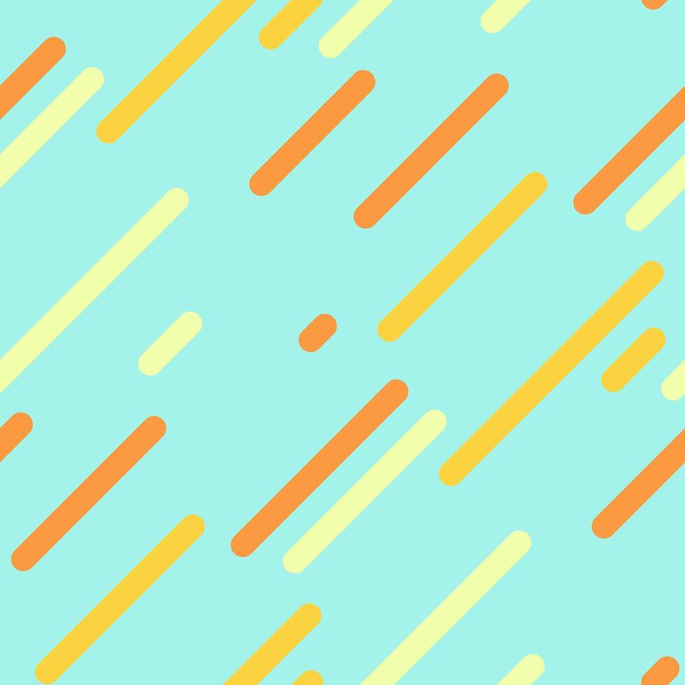 Vibrant diagonal lines in yellow, orange, and pale yellow on a light blue background create a dynamic, playful pattern. vector