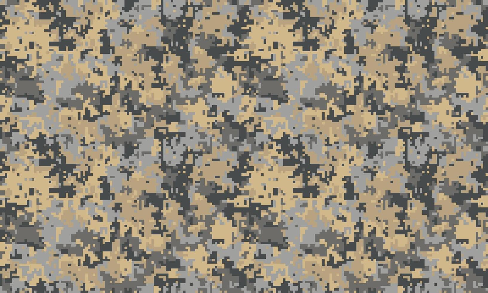 Abstract digital camouflage pattern in muted earth tones. Perfect for backgrounds, textures, or militaryoutdoor themed designs. Seamless repeat tileable texture for versatile applications. vector