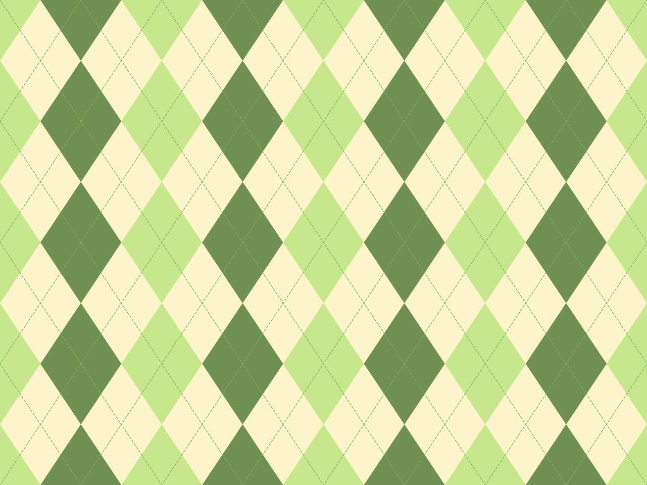 Elegant argyle pattern in soft green and cream tones. Perfect for backgrounds, textiles, or website designs. This timeless geometric design offers a sophisticated and versatile visual texture. vector