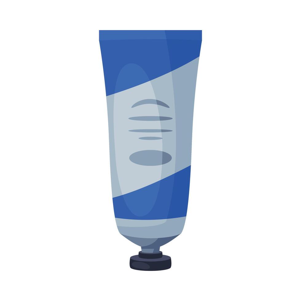 Medical Ointment or Cream in Plastic Tube, Medication Supplies, First Aid Kit Equipment Illustration on White Background vector