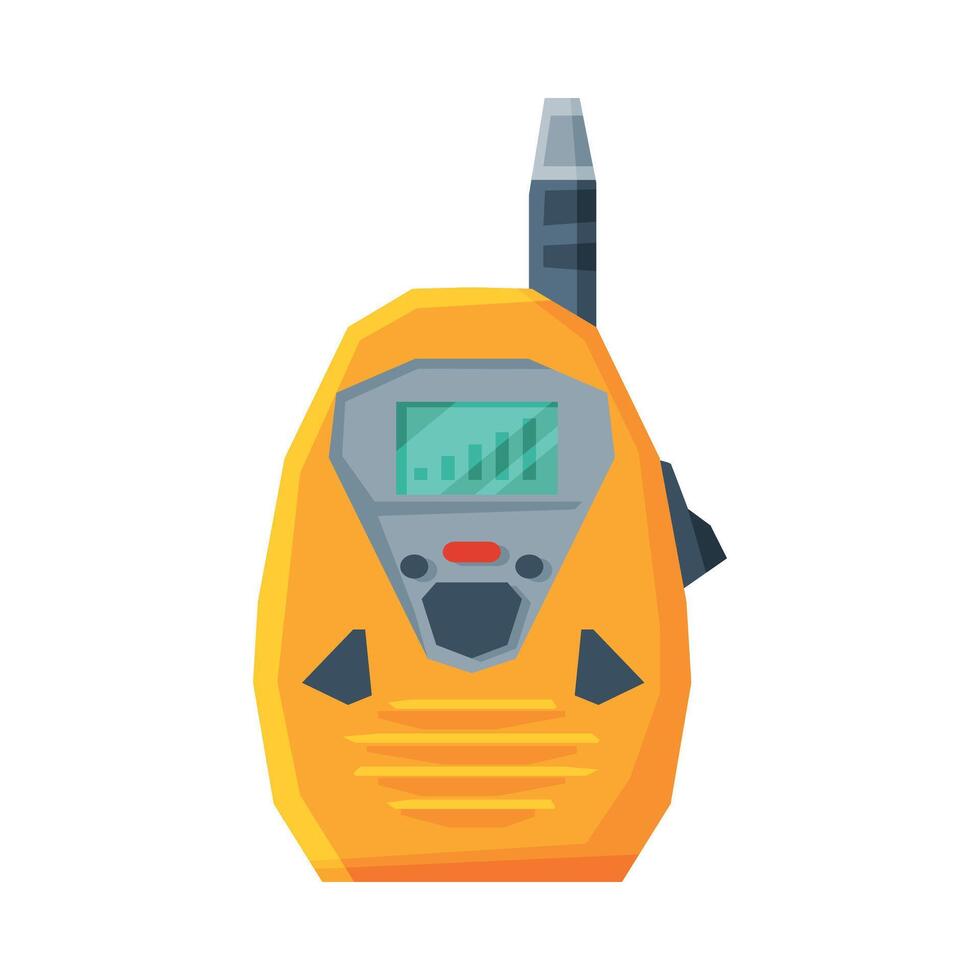 Walky Talky Portable Handheld Radio Childish Device Flat Illustration vector