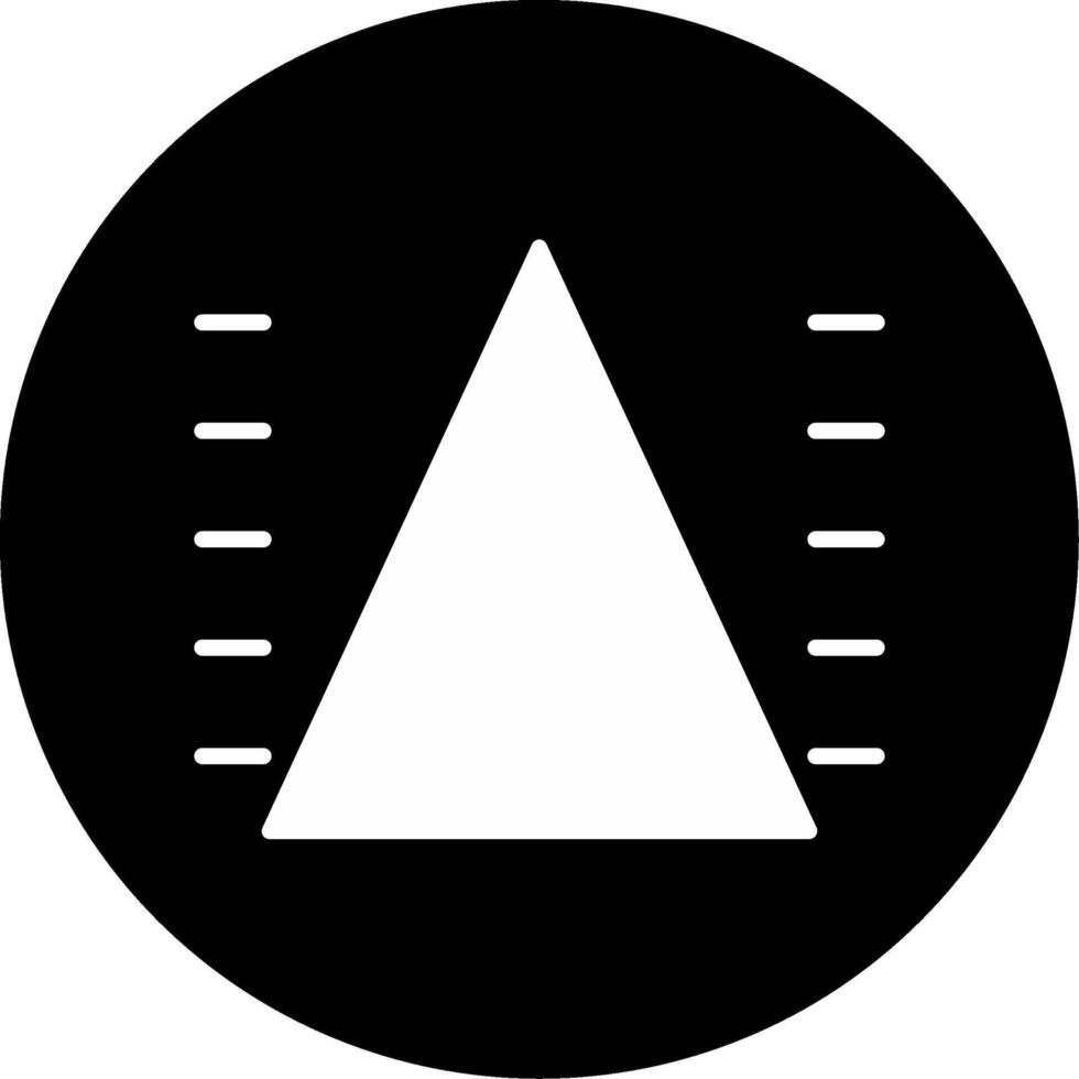 Pyramid Chart Representation Glyph Circle Inverted vector