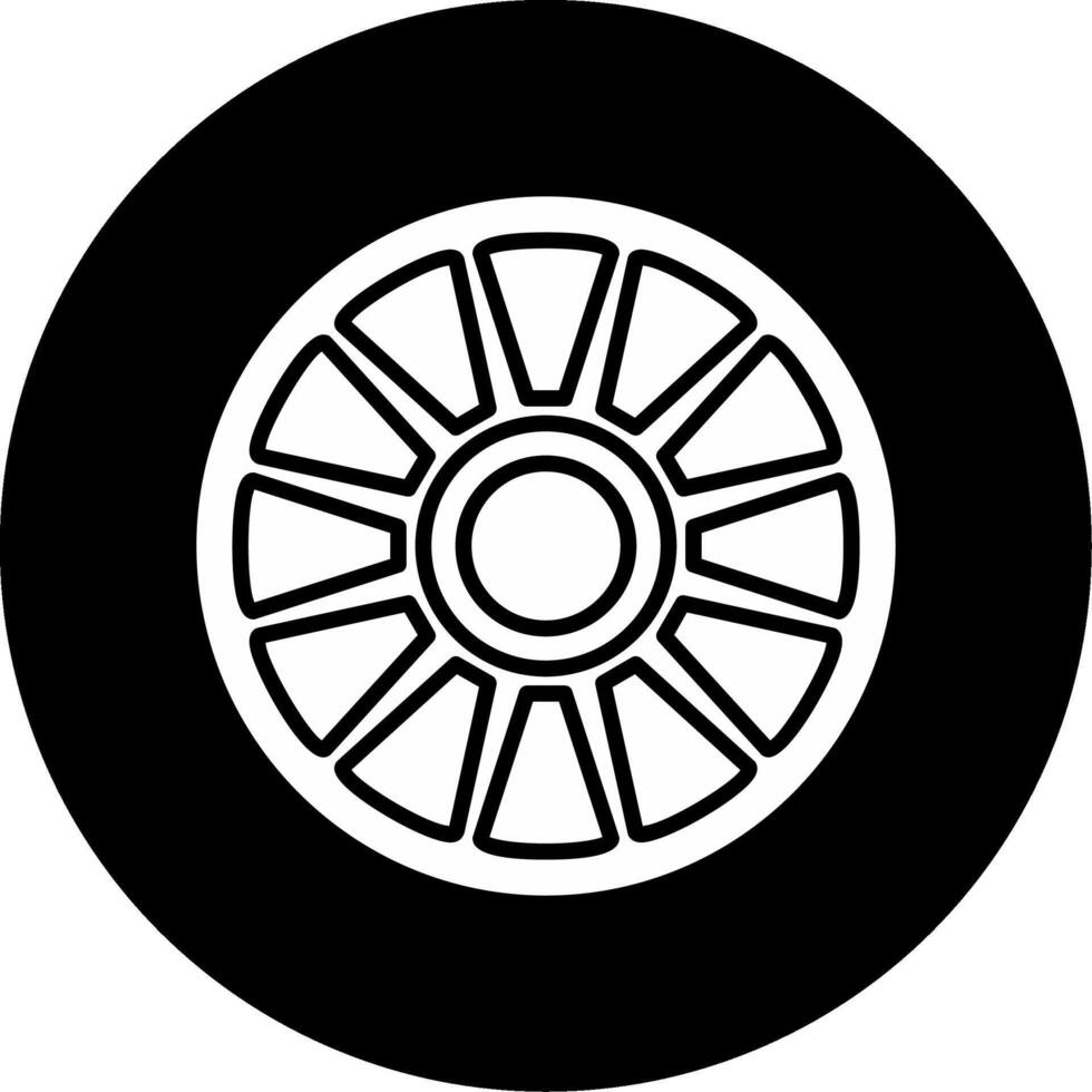 Centric Diatom Type of Algae Glyph Circle Inverted vector