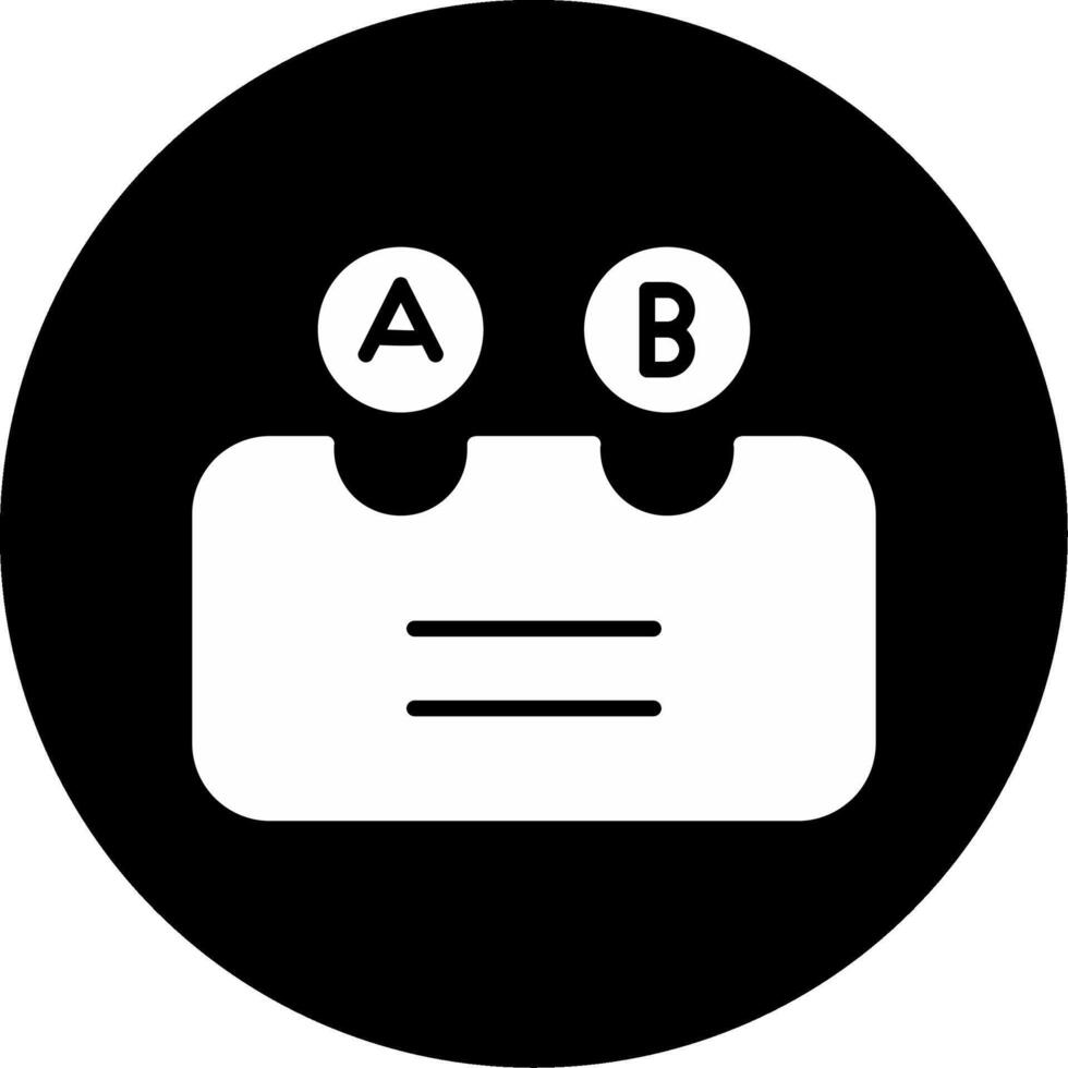 Enzyme Digestive Aid Glyph Circle Inverted vector