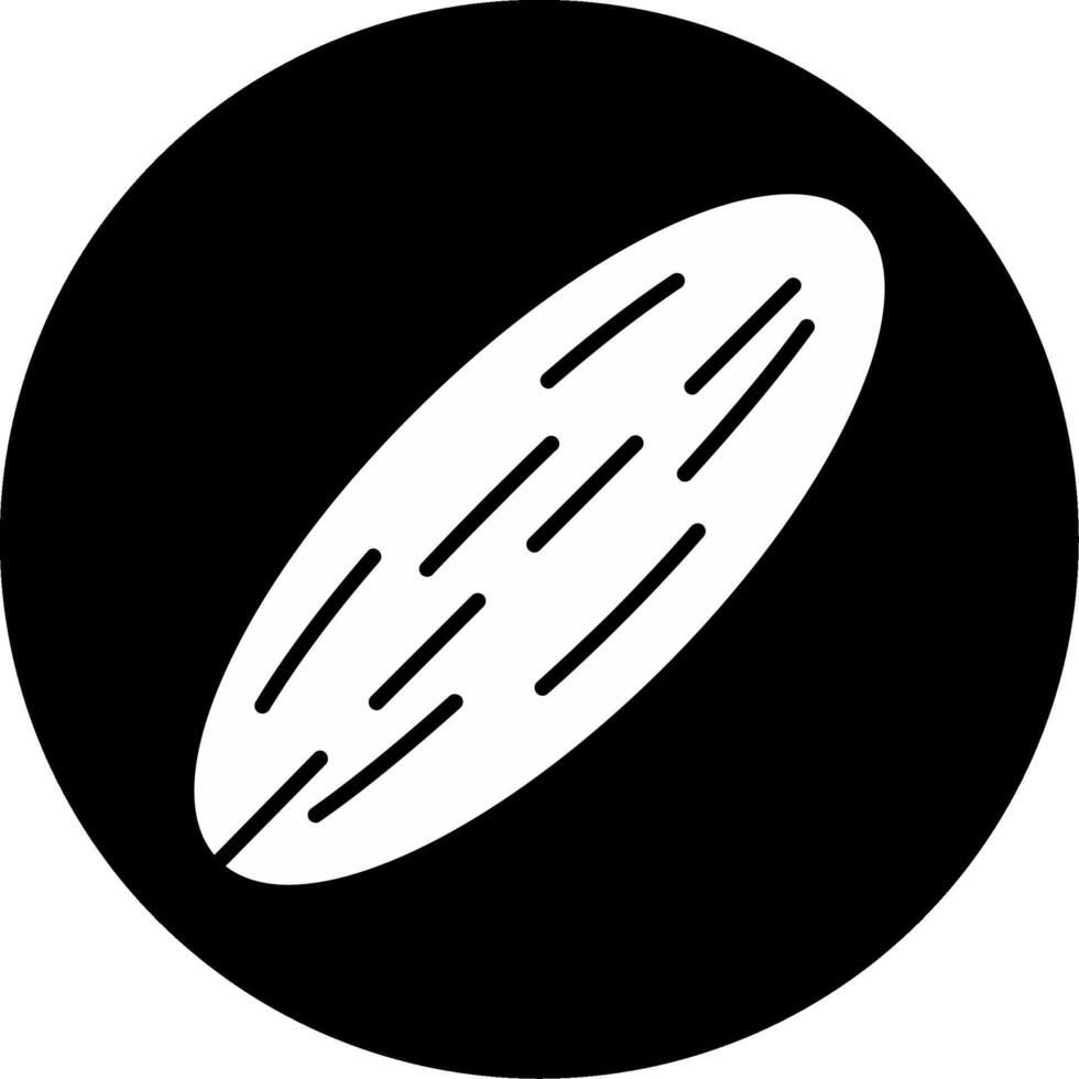 Cucumber Green Vegetable Glyph Circle Inverted vector