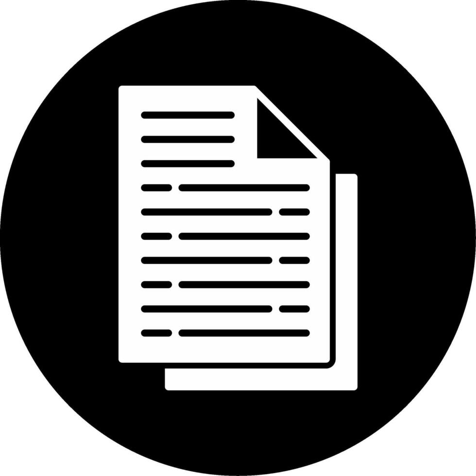 File Management System Glyph Circle Inverted vector