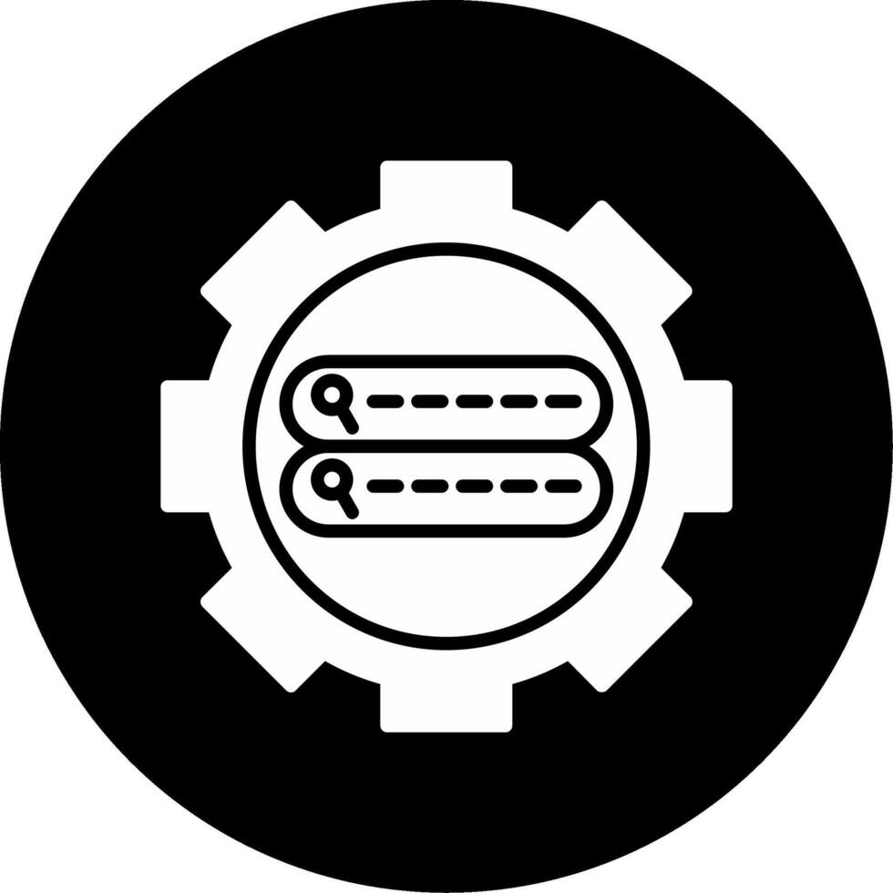 Boolean Search Functions Glyph Circle Inverted vector