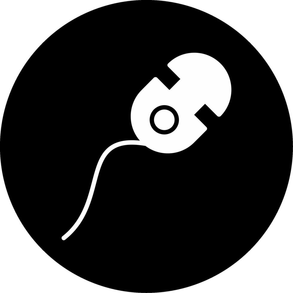 Gymnodinium Dinoflagellate Species Glyph Circle Inverted vector