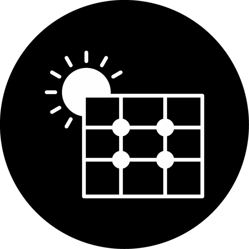 Solar Solar Power Technology Glyph Circle Inverted vector