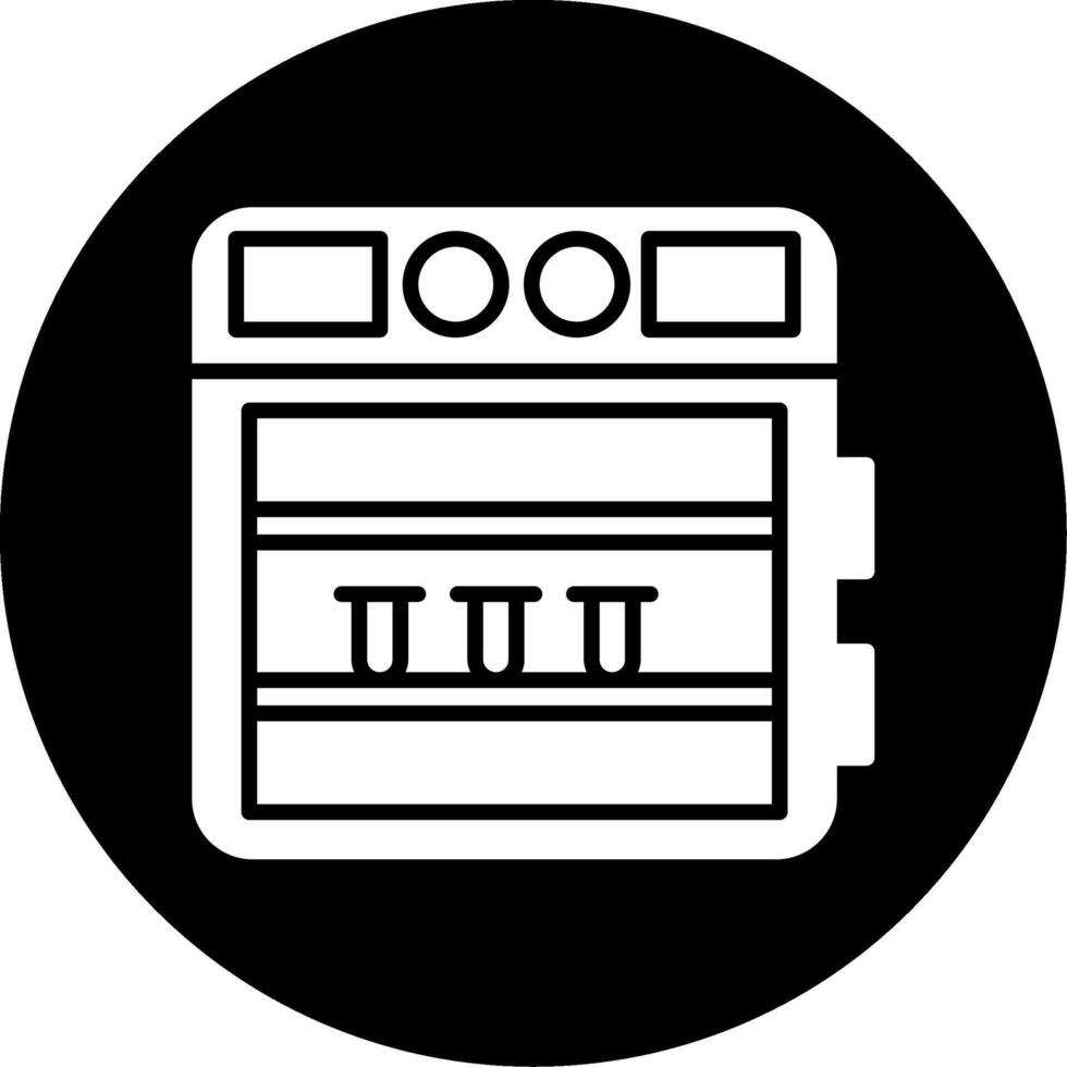 Incubator Neonatal Care Glyph Circle Inverted vector
