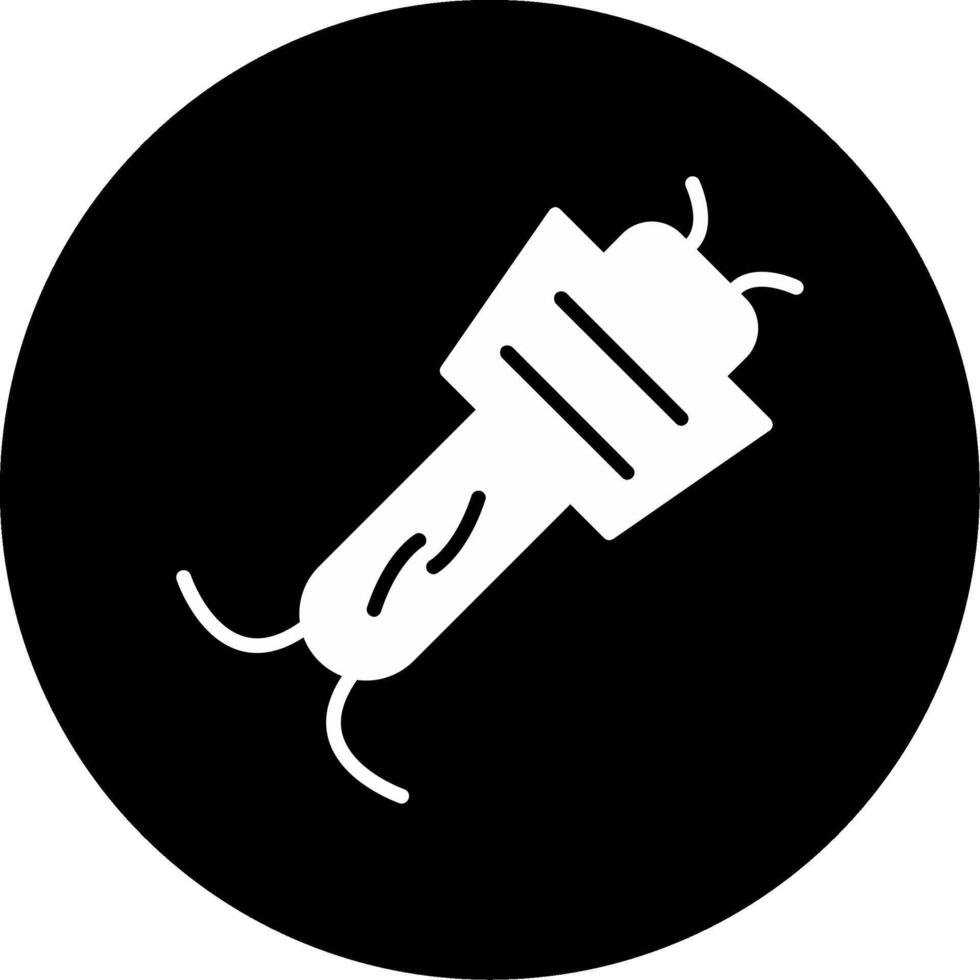 Rotifer Microscopic Aquatic Animal Glyph Circle Inverted vector