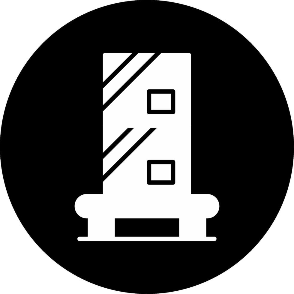 Box Label Product Tag Glyph Circle Inverted vector