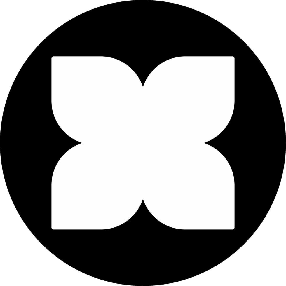 Diagram Structure Design Glyph Circle Inverted vector