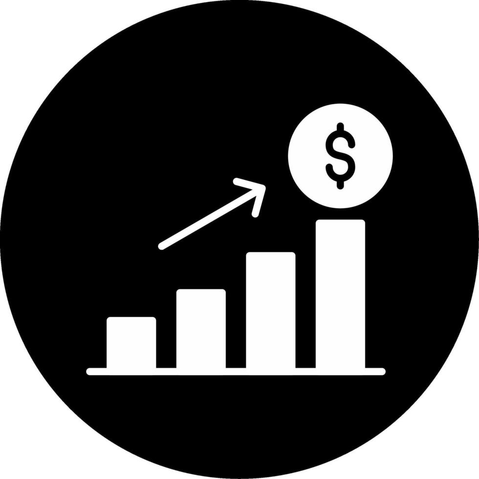 Economy Financial System Glyph Circle Inverted vector