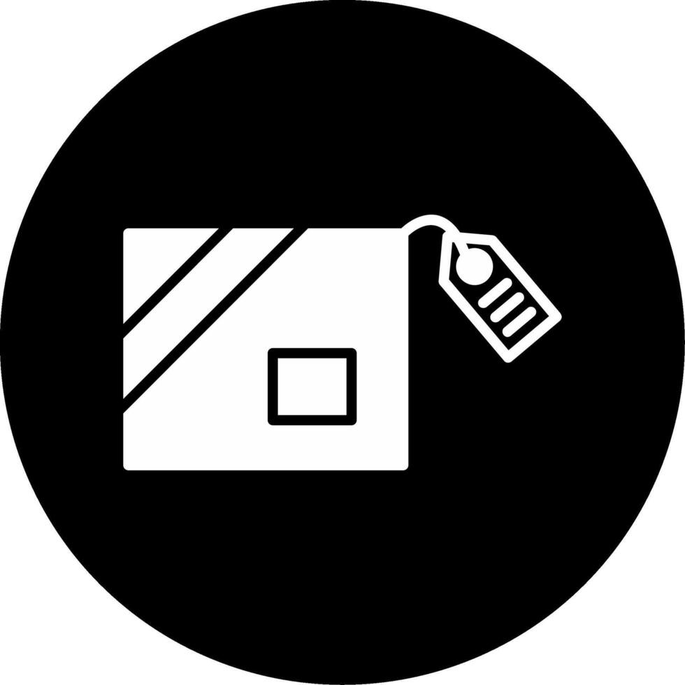 Delivery Boy Courier Worker Glyph Circle Inverted vector