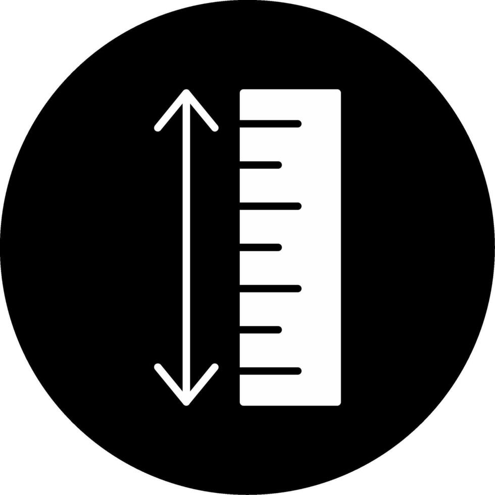 Measurement Tool Use Glyph Circle Inverted vector
