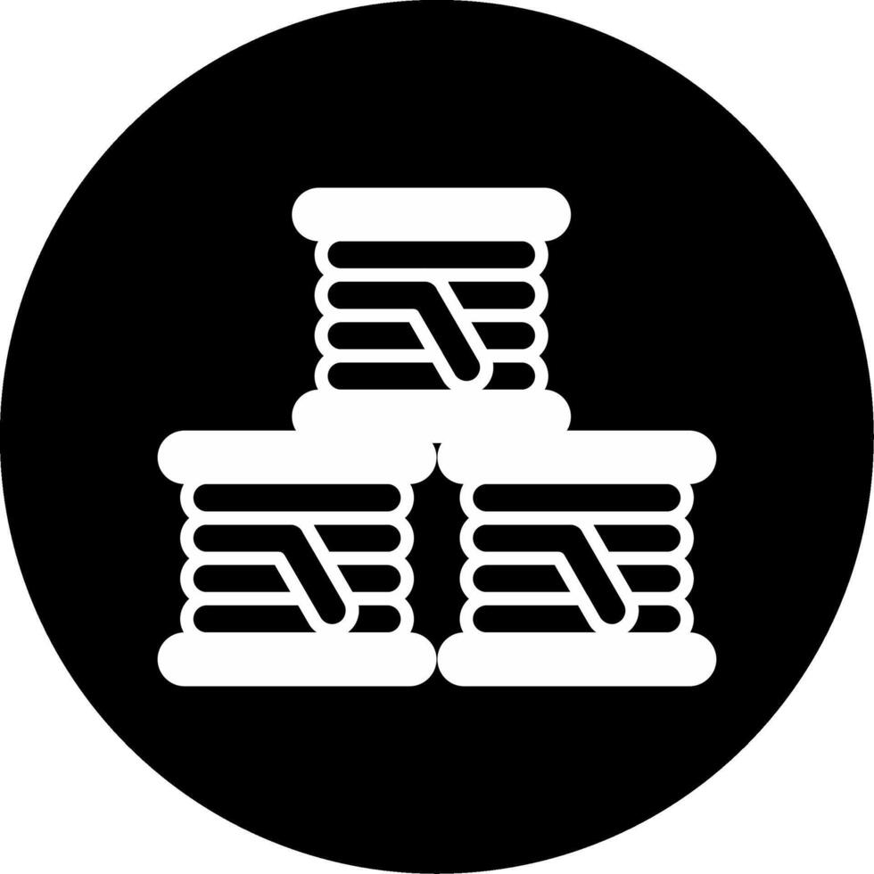 Filament Materials Glyph Circle Inverted vector