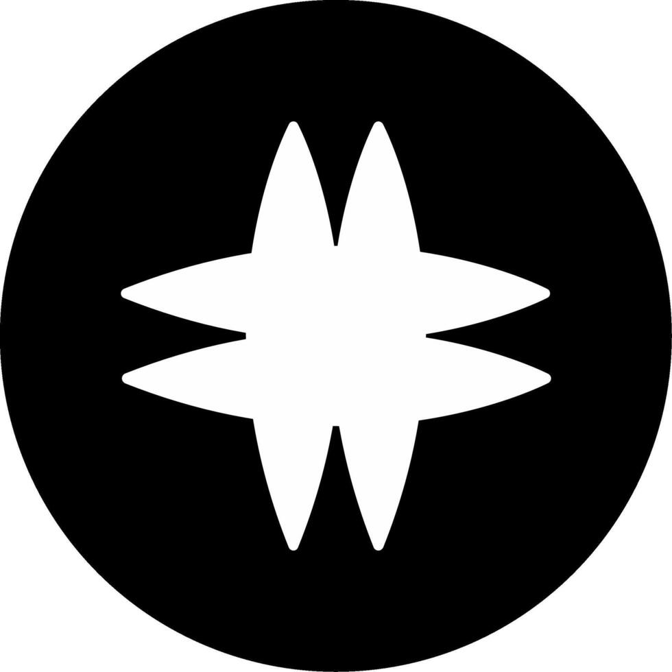 Ankistrodesmus Fusiformis Algae Glyph Circle Inverted vector