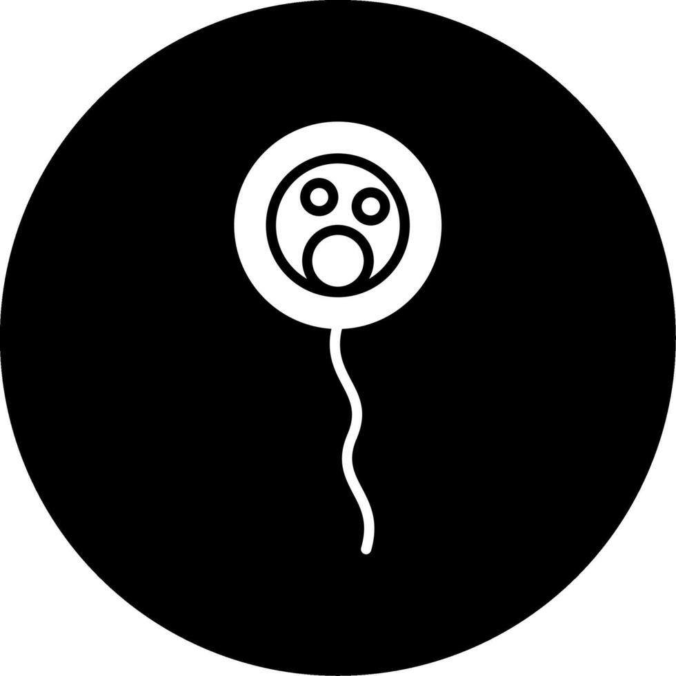 Euglenid Protozoa Group Glyph Circle Inverted vector