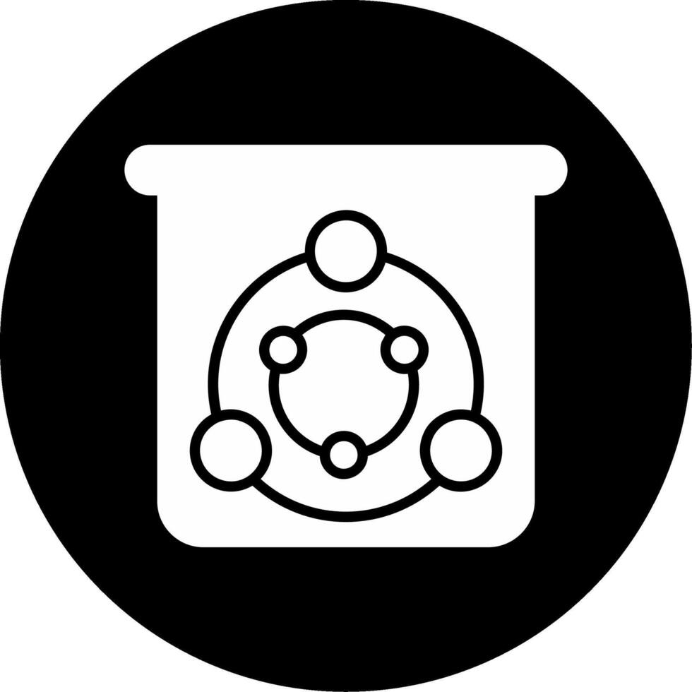Drop Enzyme Application Glyph Circle Inverted vector