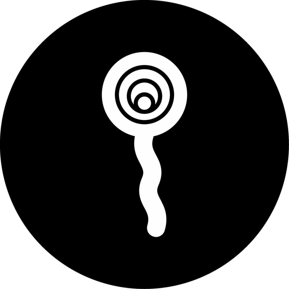 Noctilucales Bioluminescent Algae Glyph Circle Inverted vector