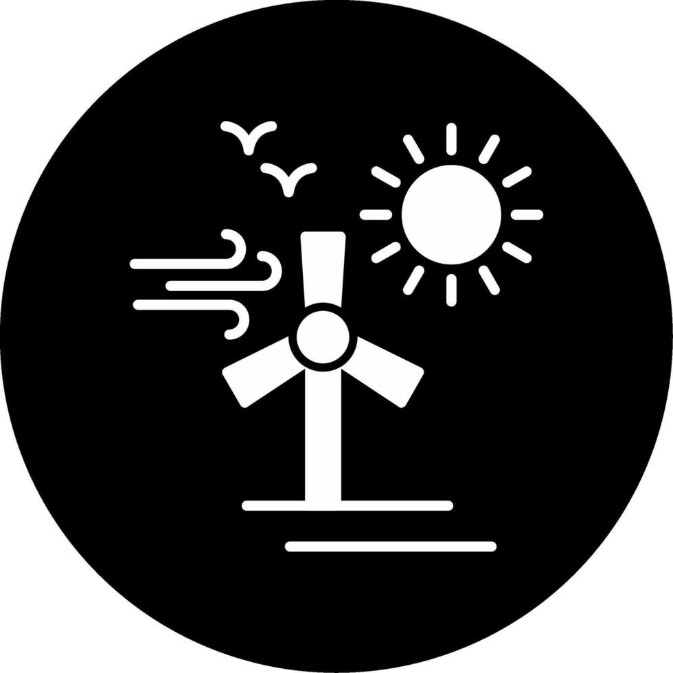 Urban City Environment Glyph Circle Inverted vector