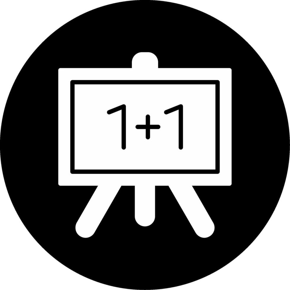 Board Presentation Layout Glyph Circle Inverted vector