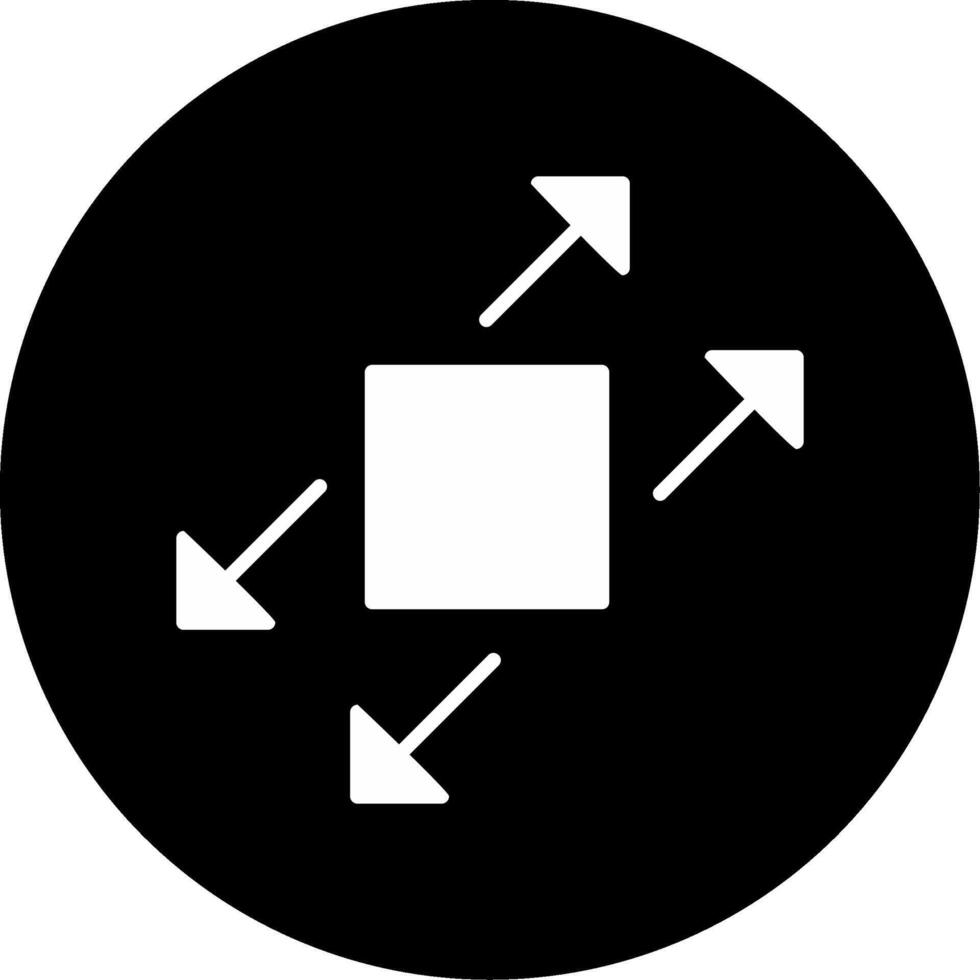Chemistry Lab Testing Glyph Circle Inverted vector