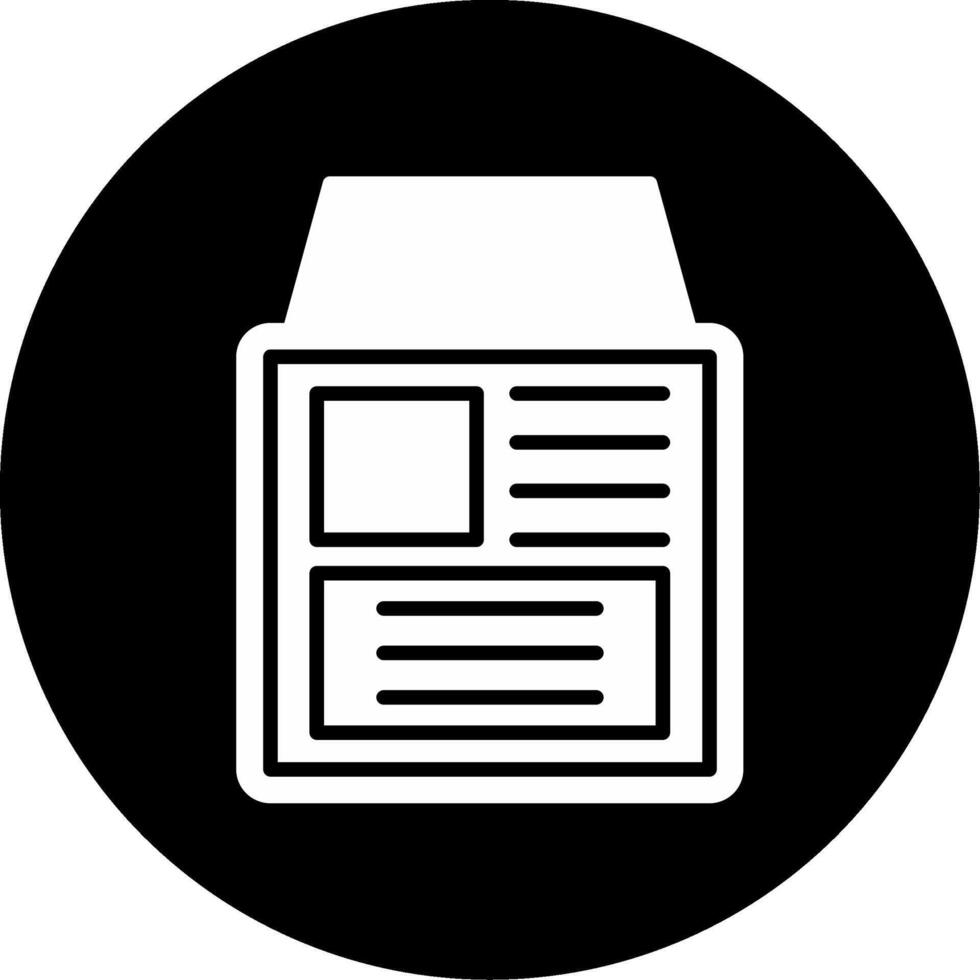 External Defibrillator Cardiac Resuscitation Glyph Circle Inverted vector
