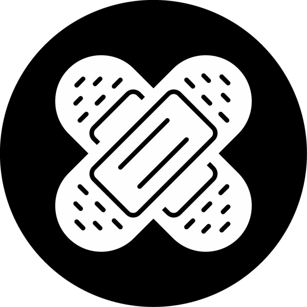 Strip Medical Test Strip Glyph Circle Inverted vector