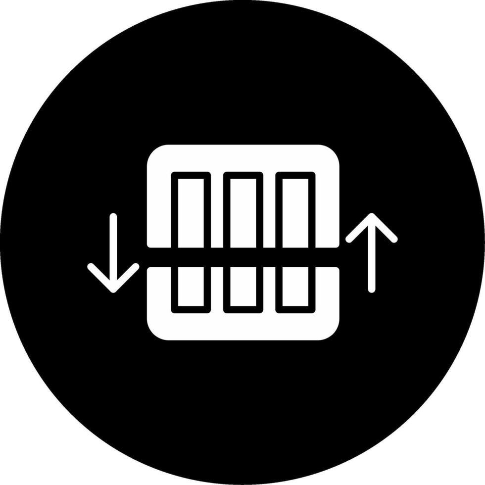 Chemistry Scientific Approach Glyph Circle Inverted vector