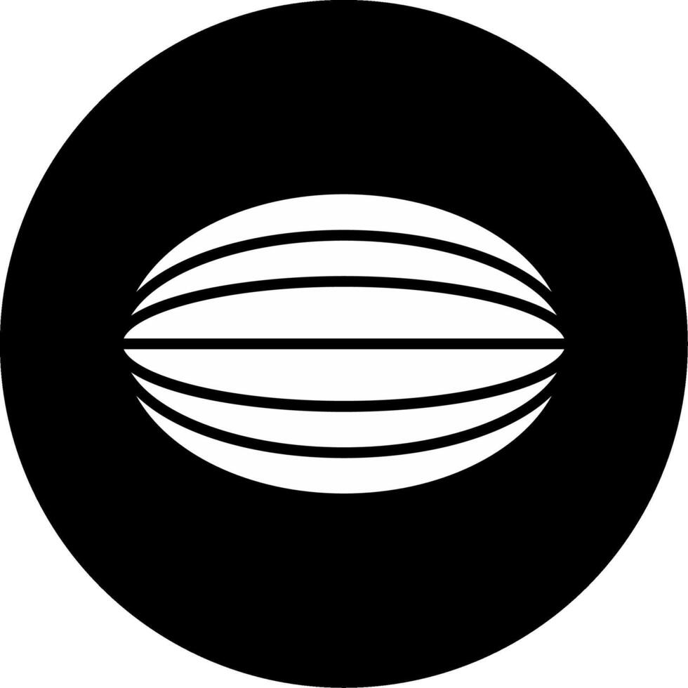 Watermelon Refreshing Fruit Glyph Circle Inverted vector