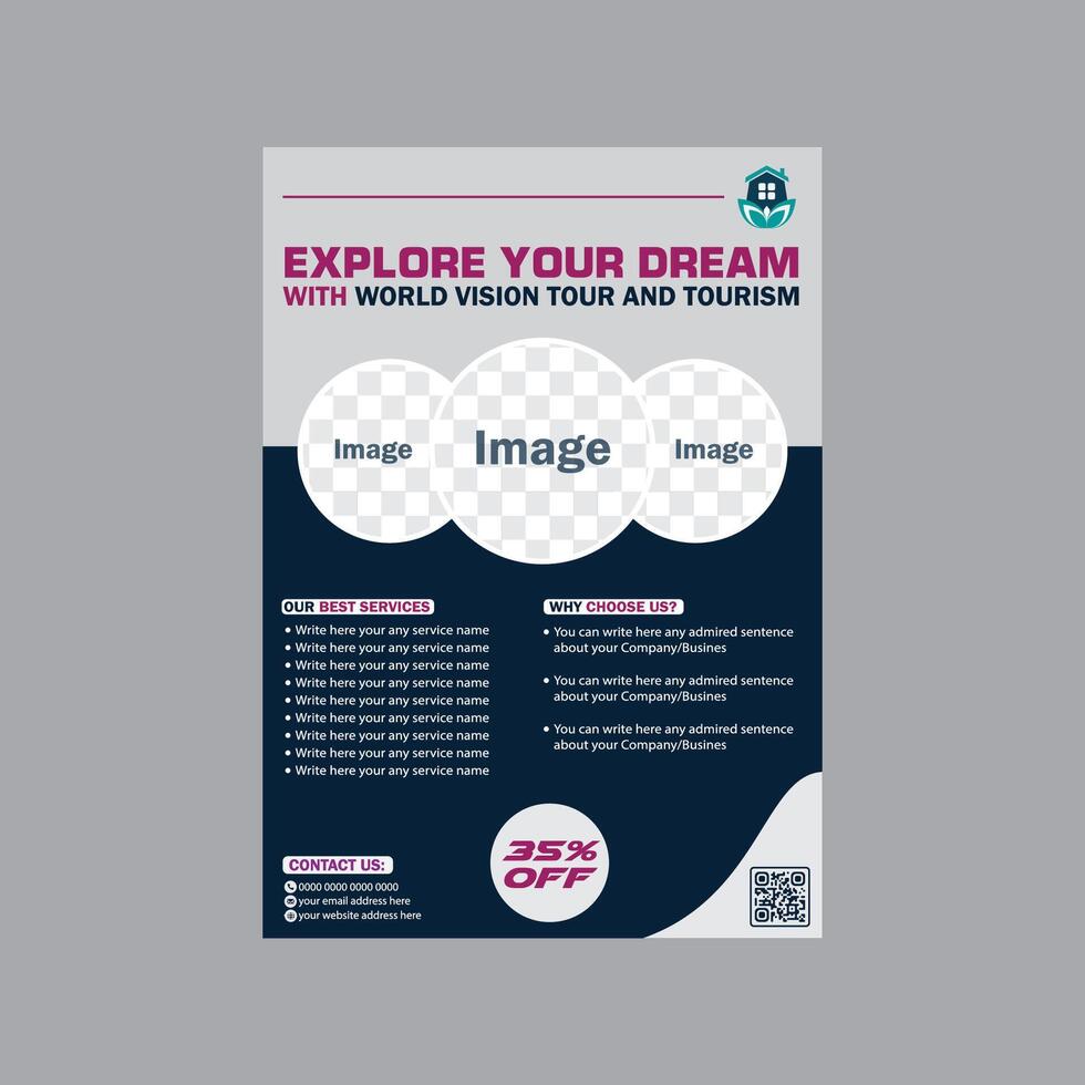 A Simple Poster Design Template vector