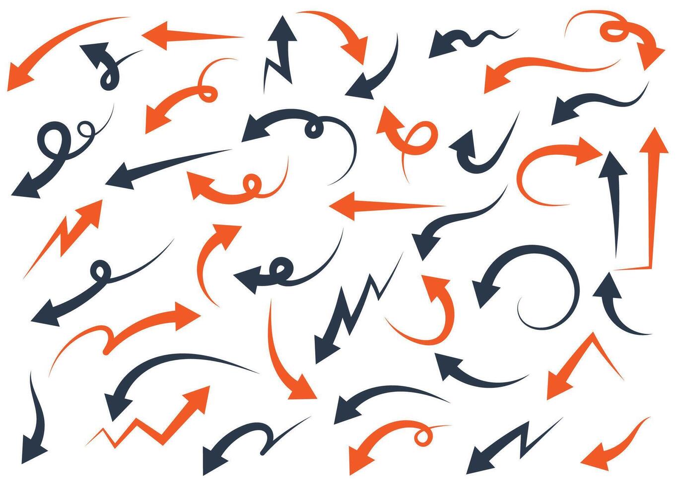 Set of arrows vector