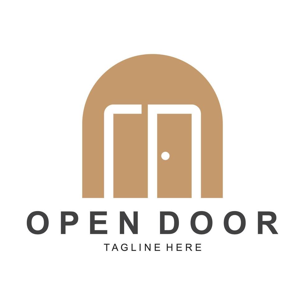open door logo template illustration design vector