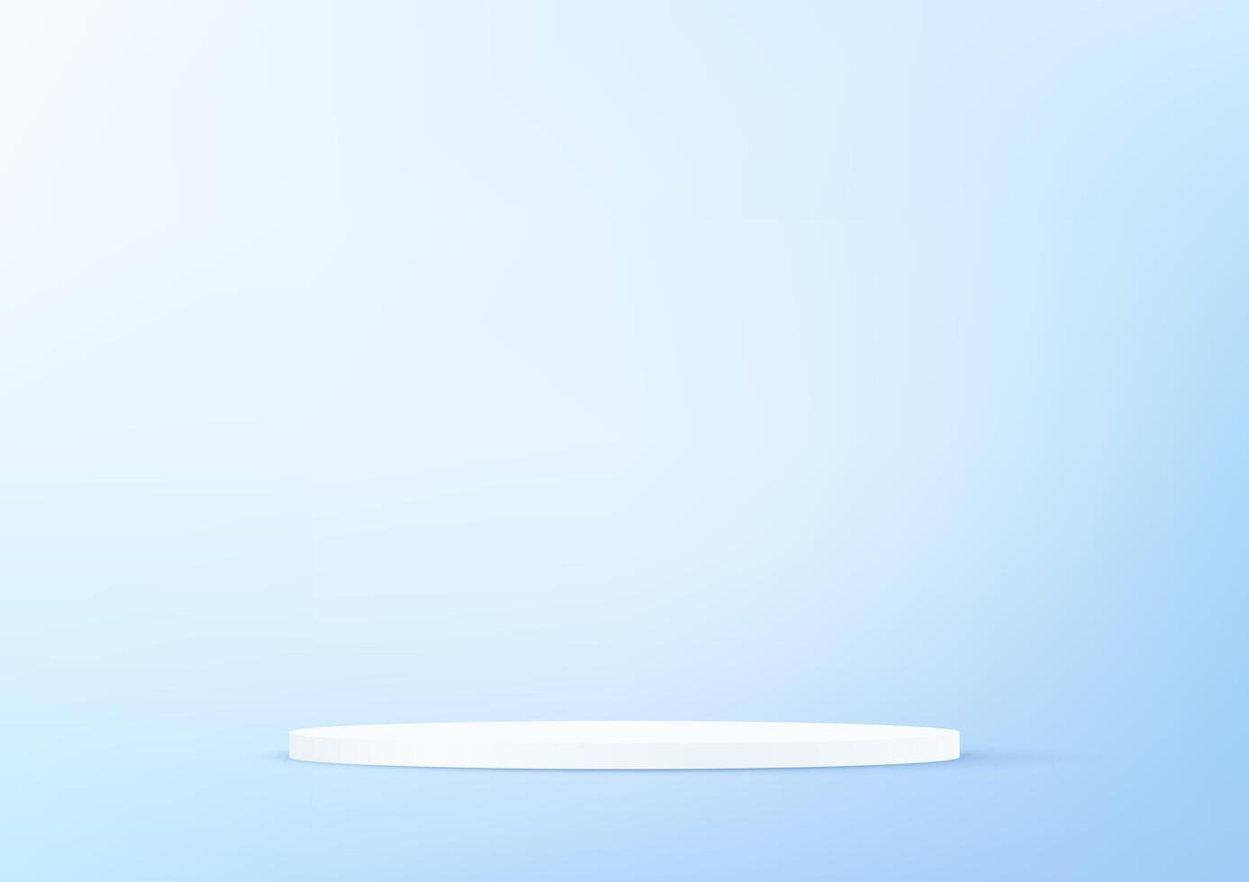 Blue studio room background. Blue background 3d with white podium. Empty room with light effect. Space for selling products on the website. illustration. vector