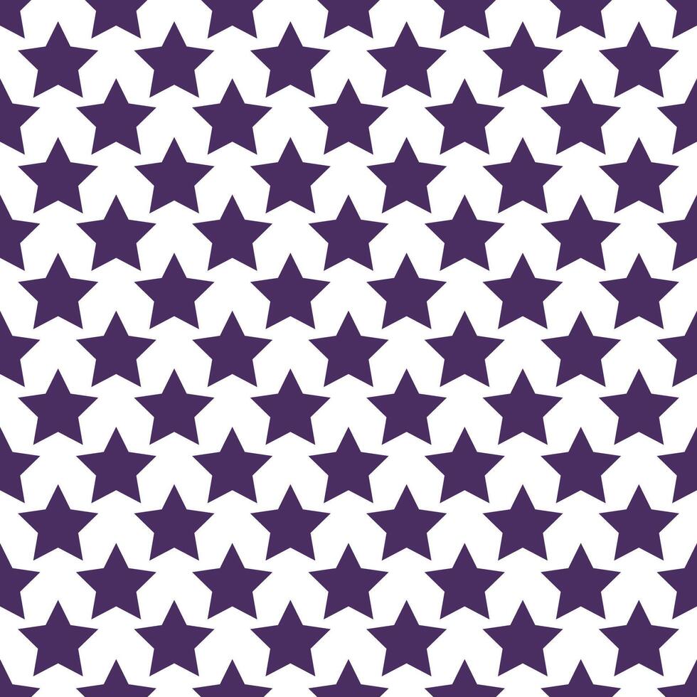 Purple Five Pointed Stars Pattern vector