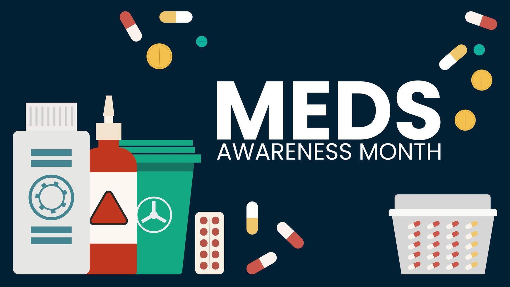 Keeping Communities Safe Through Medication Awareness vector
