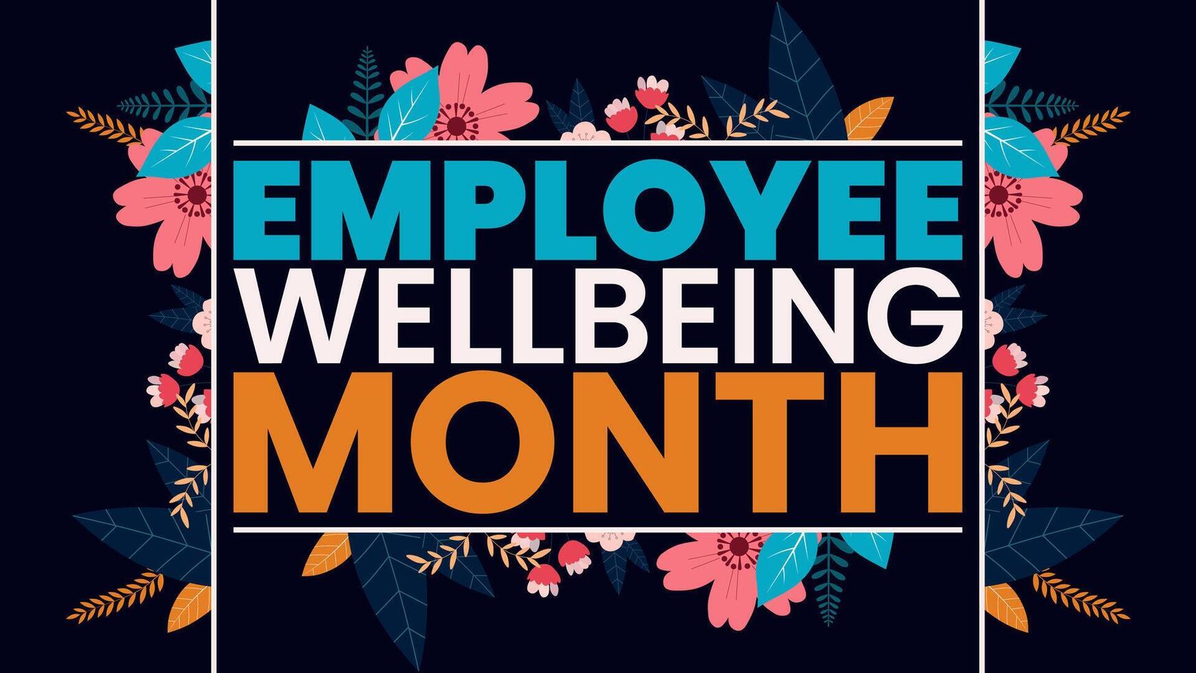 Wellbeing at Work, A Healthier, Happier Team Starts Here vector