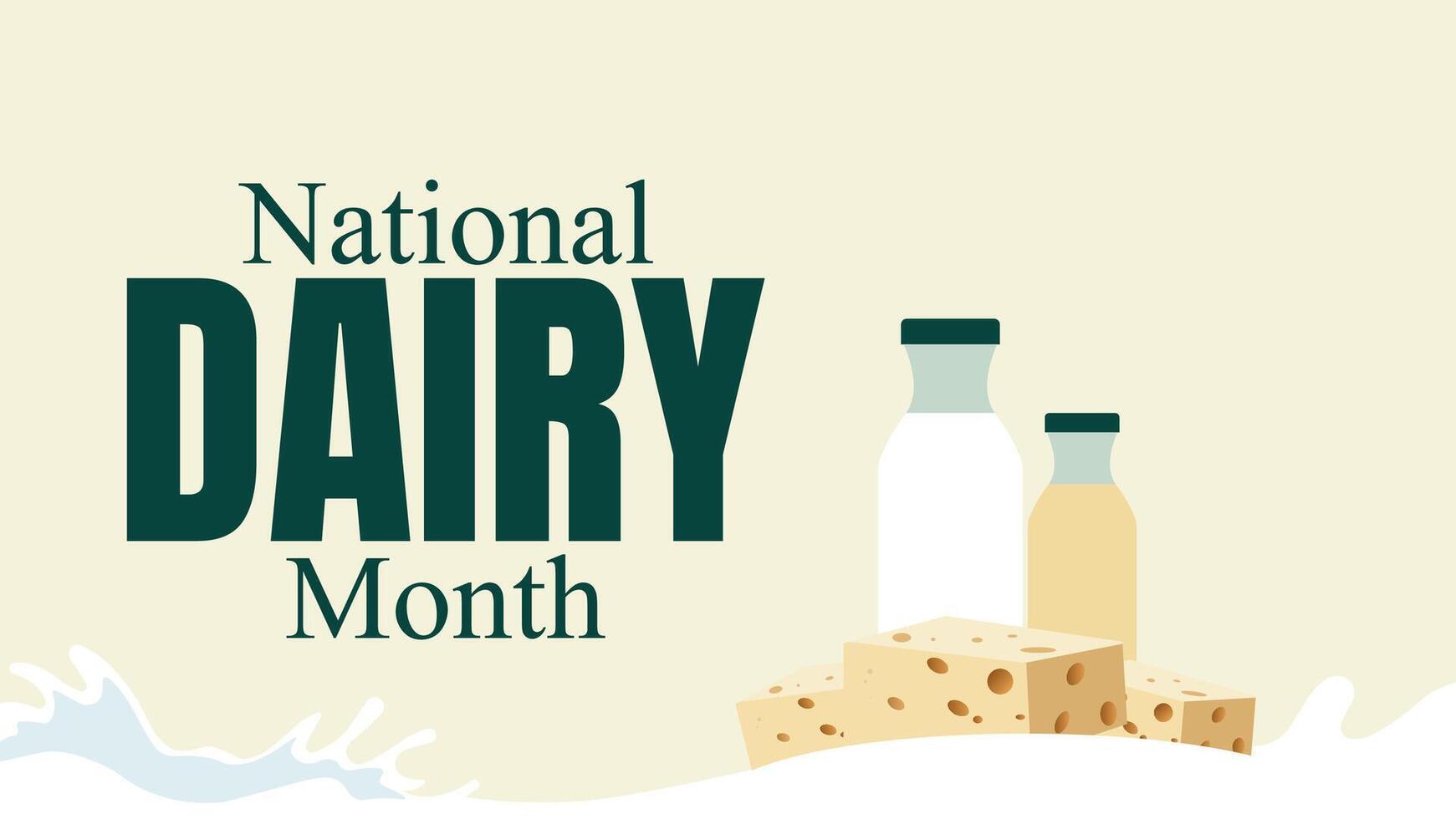 National Dairy Month, Pouring Out the Goodness vector