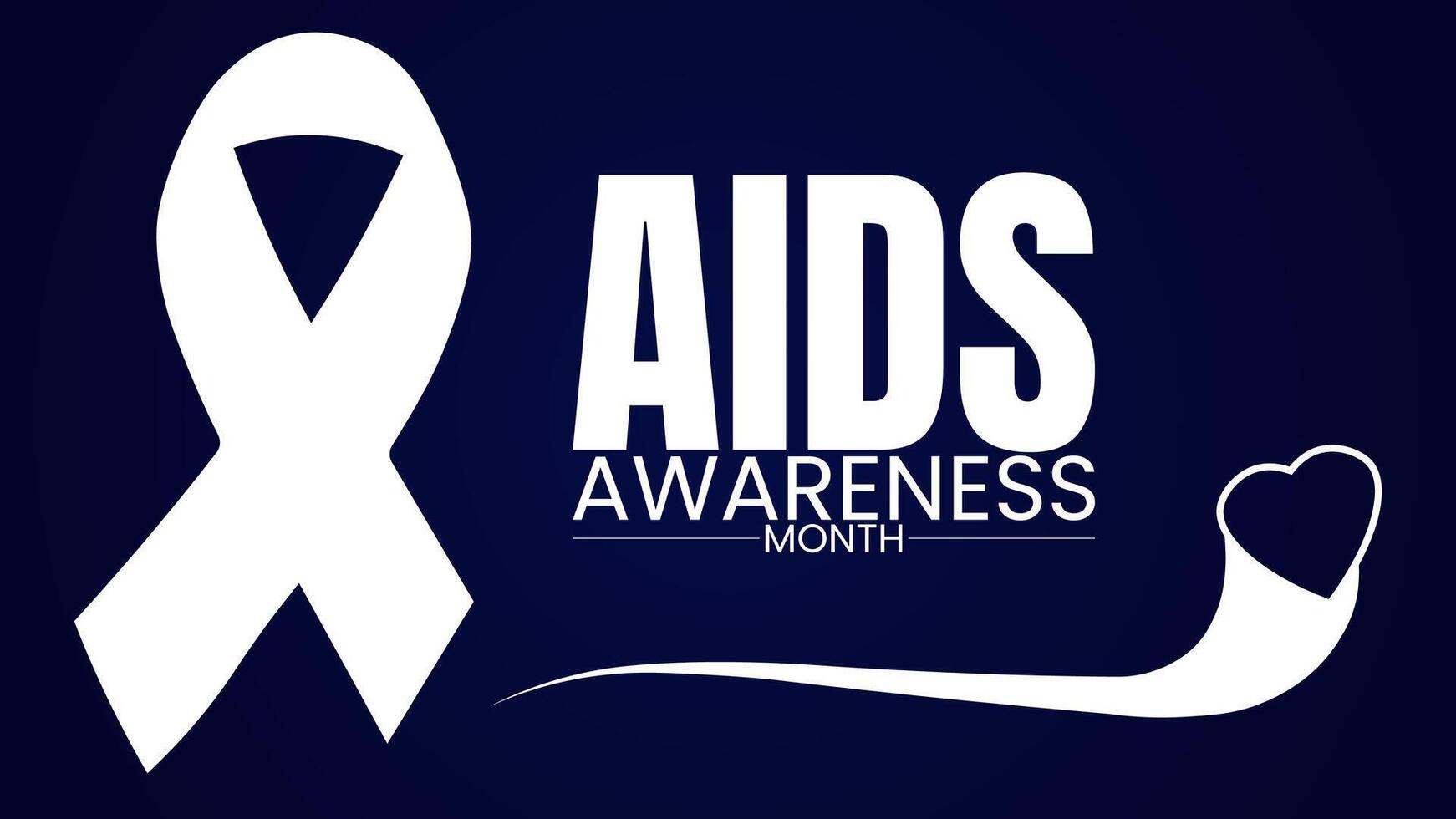 Know the Facts, End the Stigma, AIDS Awareness Starts with You vector