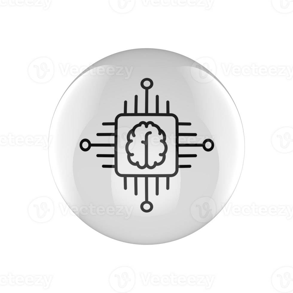 A white button with a brain symbol on it png