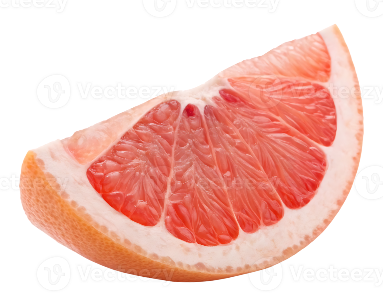 Close up of a juicy grapefruit slice. png