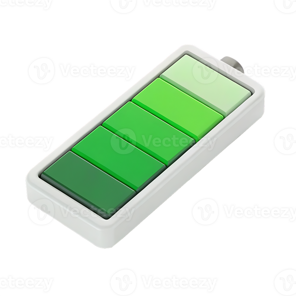 High battery level indicator. Green battery icon. png