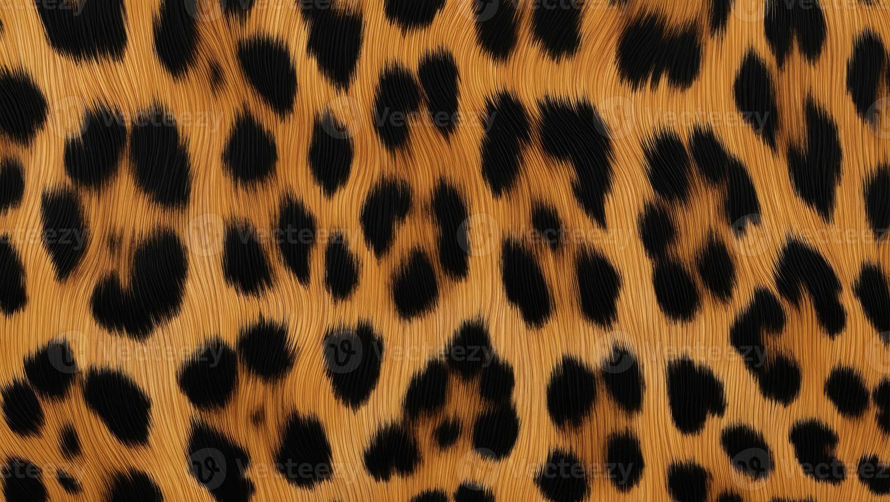 Leopard pattern fabric with rich textures showcasing bold black spots on a warm golden background ideal for fashion and interior design applications photo