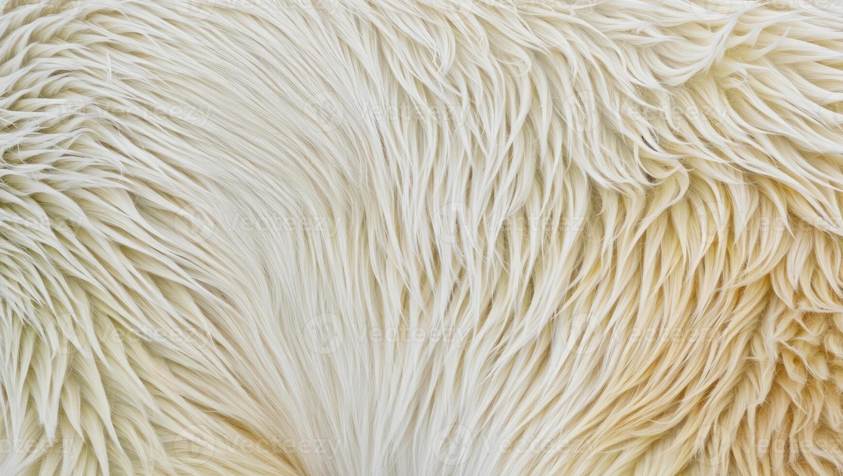 Fluffy white fur with detailed textures showcasing the natural patterns photo