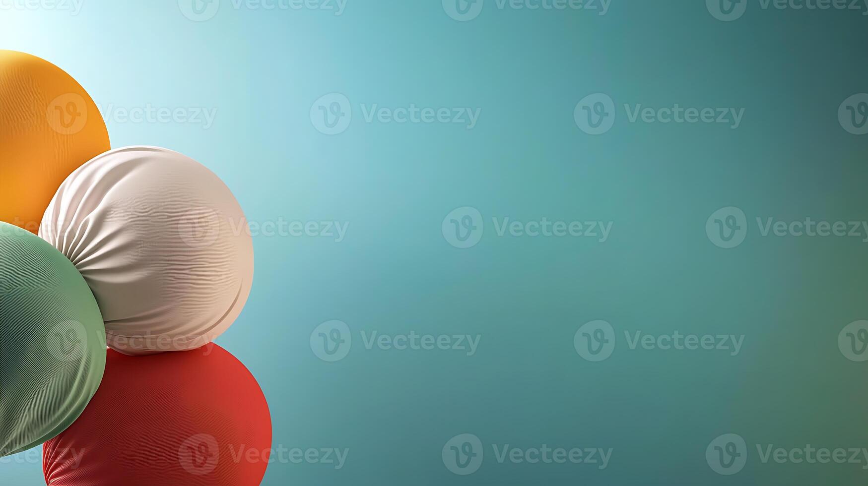Colorful spheres arranged artistically against a soft gradient background, evoking creativity photo