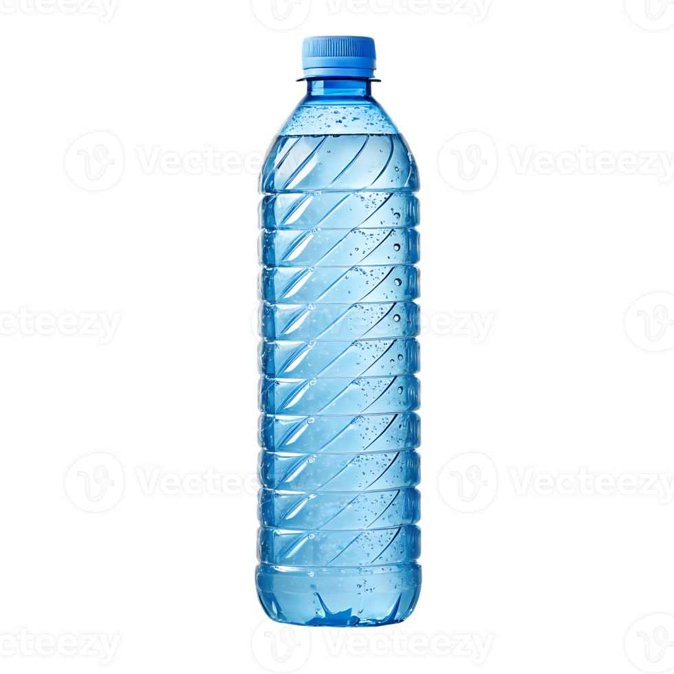 A single plastic bottle of water, isolated png