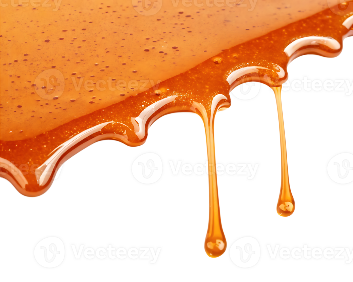 Dripping honey, golden syrup texture png