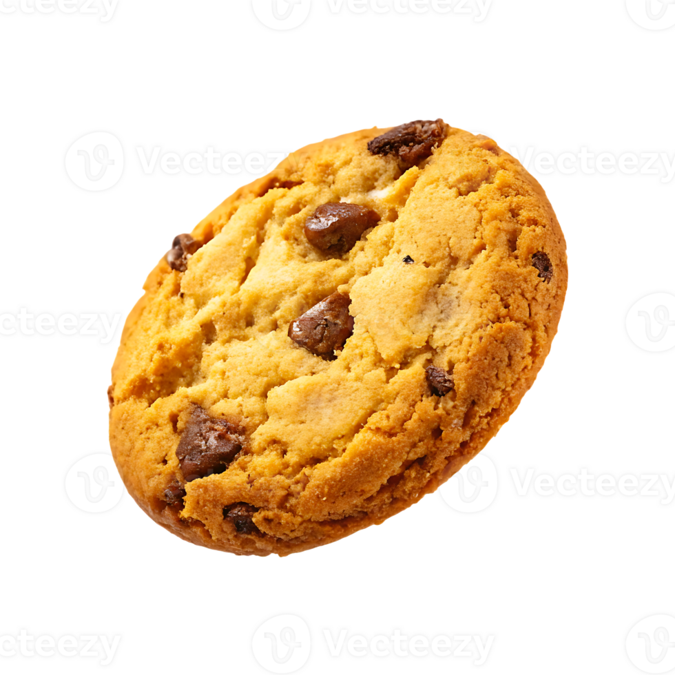 Delicious chocolate chip cookie png